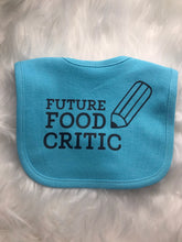 Load image into Gallery viewer, Future Food Critic Bib