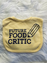 Load image into Gallery viewer, Future Food Critic Bib