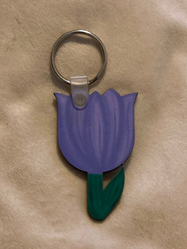 Purple (T06) - Tulip Keychain