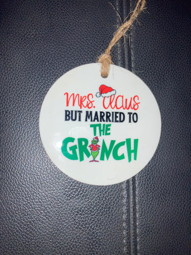 Mrs. Claus-  Round Ornament