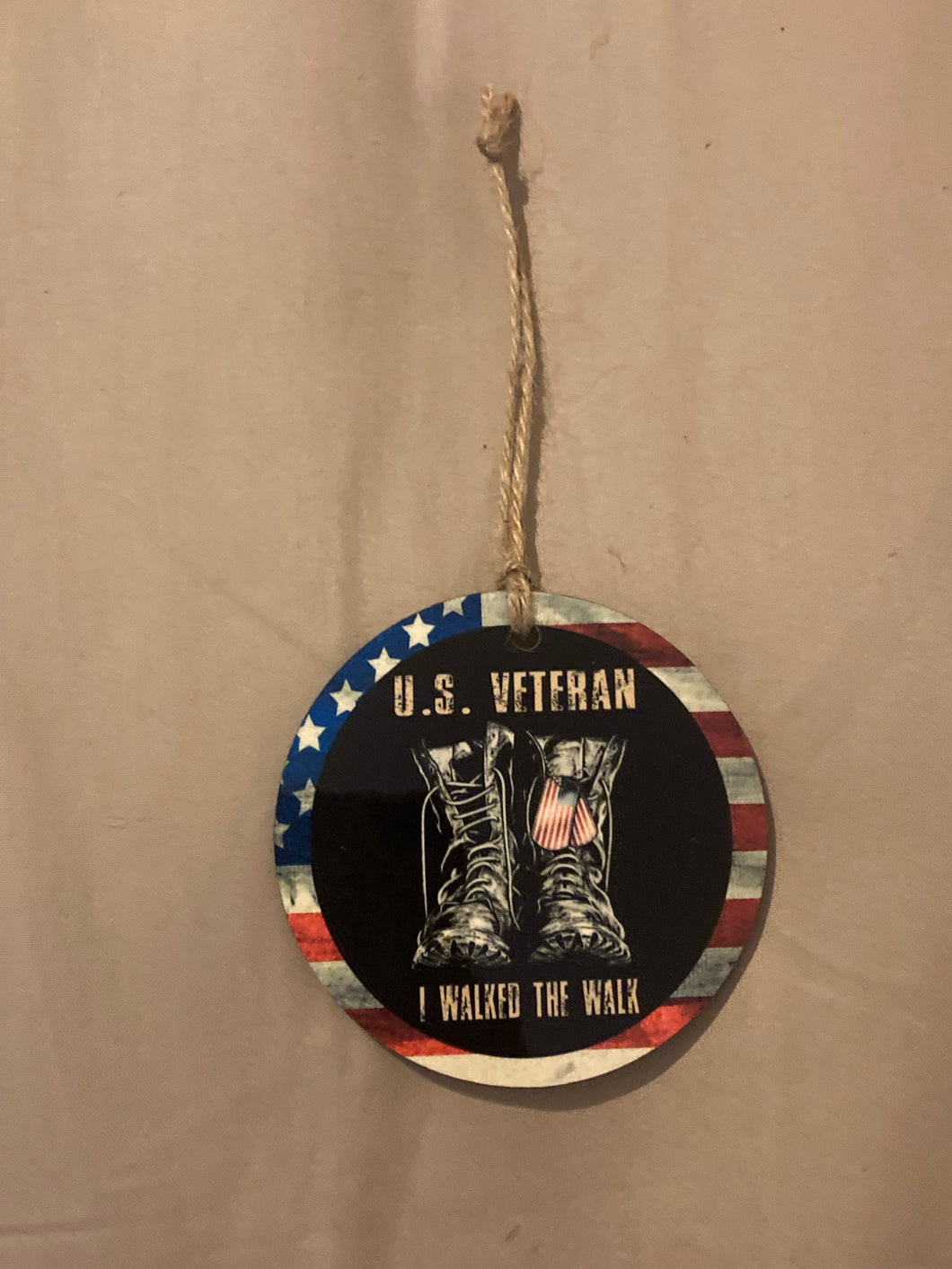 U.S. Veteran I Walked the Walk (R104) Round Ornament