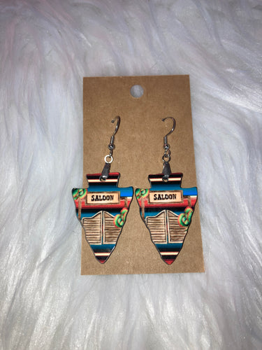 Saloon (AH21) - Arrowhead Earrings