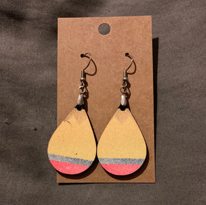 Pencil -  Tear Drop Earrings