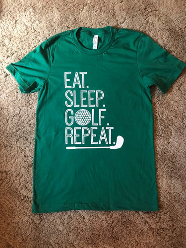 Eat Sleep Golf Repeat Shirt - M,L,XL