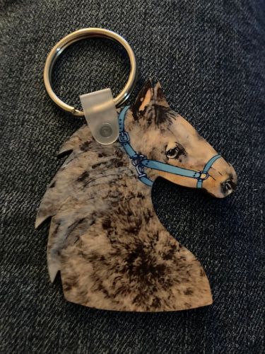 Brown (HH03) - Horse Head Keychain