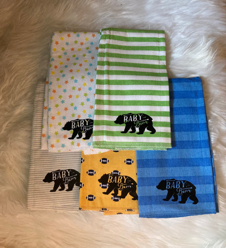 Baby Bear Burp Cloth Rag