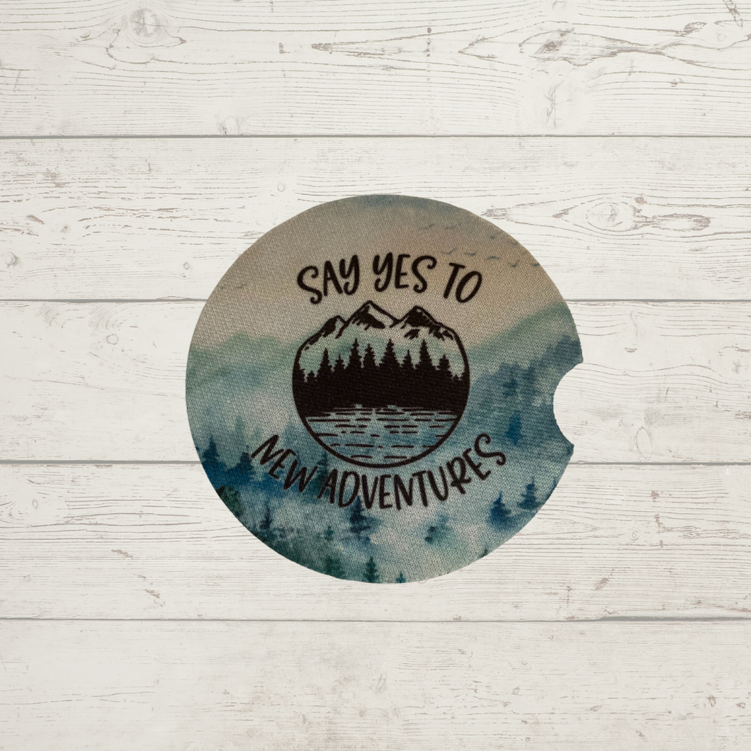 Car Coaster - Say Yes to New Adventures - R17