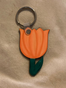 Orange (T05) - Tulip Keychain