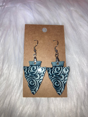 Silver4 (AH09) - Arrowhead Earrings