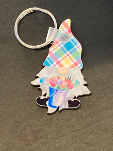 Spring Flowers - Gnome Keychain