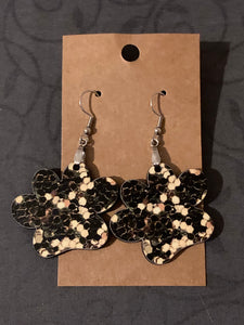 Gold (CC42) - Paw Print Earrings