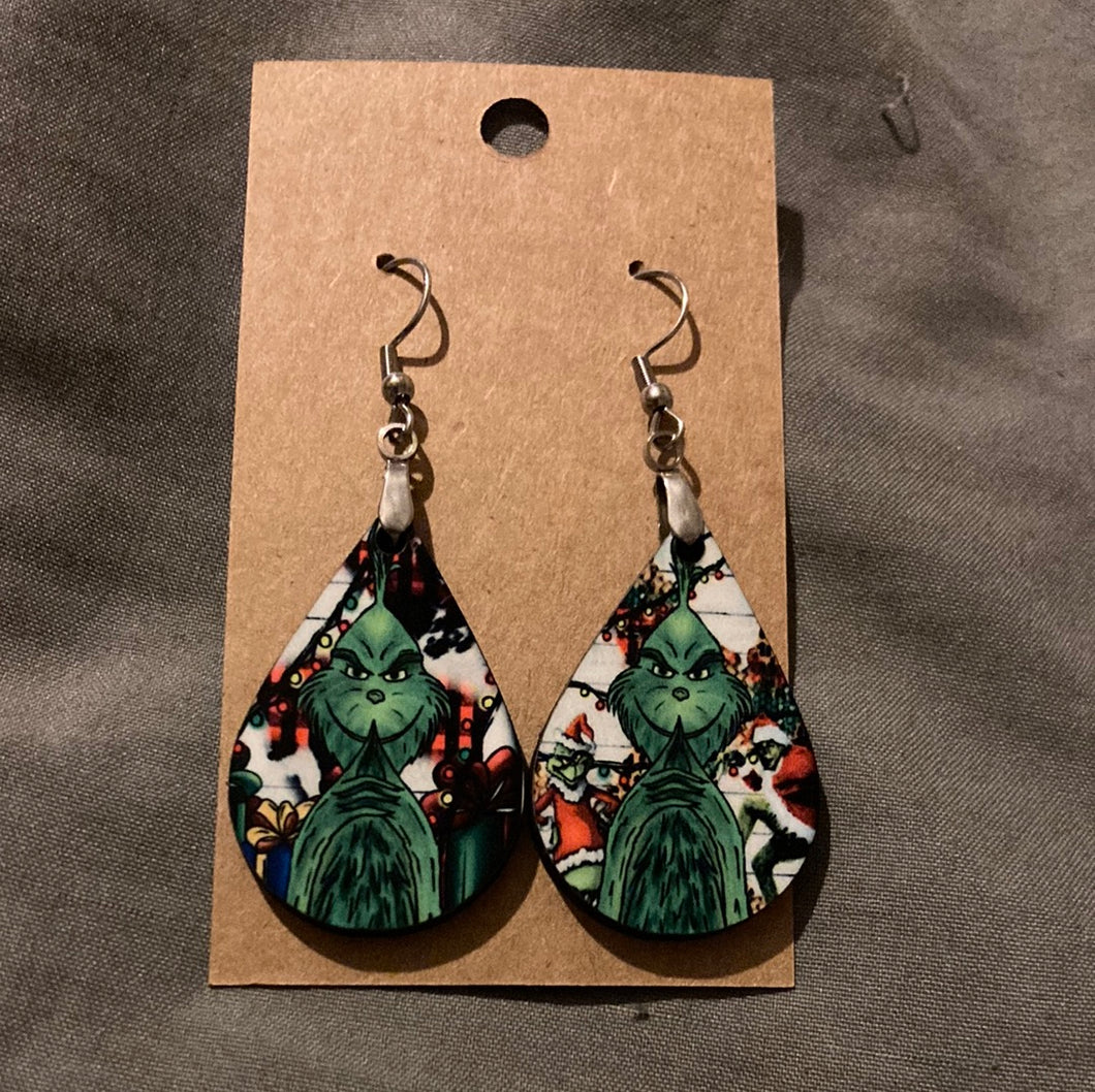 Mean one -  Tear Drop Earrings