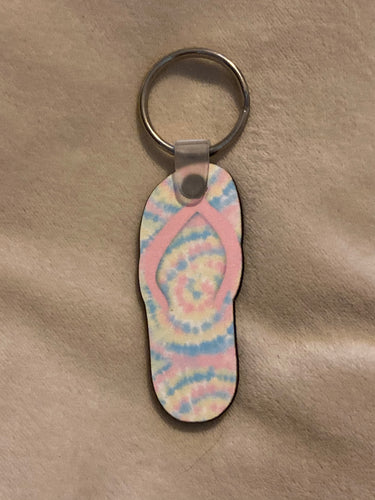 Pastel Multicolor (FF14A) - Single Flip Flop Keychain