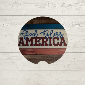 Car Coaster - God Bless America - R20